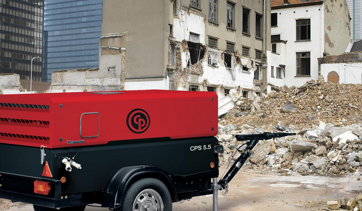 Дизельный компрессор Chicago Pneumatic CPS 5,5, 5.3 м3/мин, 7 бар, б/у